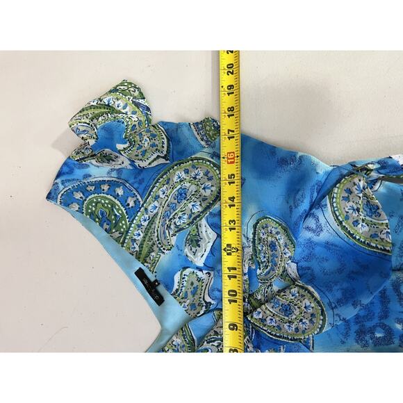 Y2K 90s Top M Paisley Art Groovy Fairy Festival Indie Dainty Feminine Dreamy - Picture 9 of 12